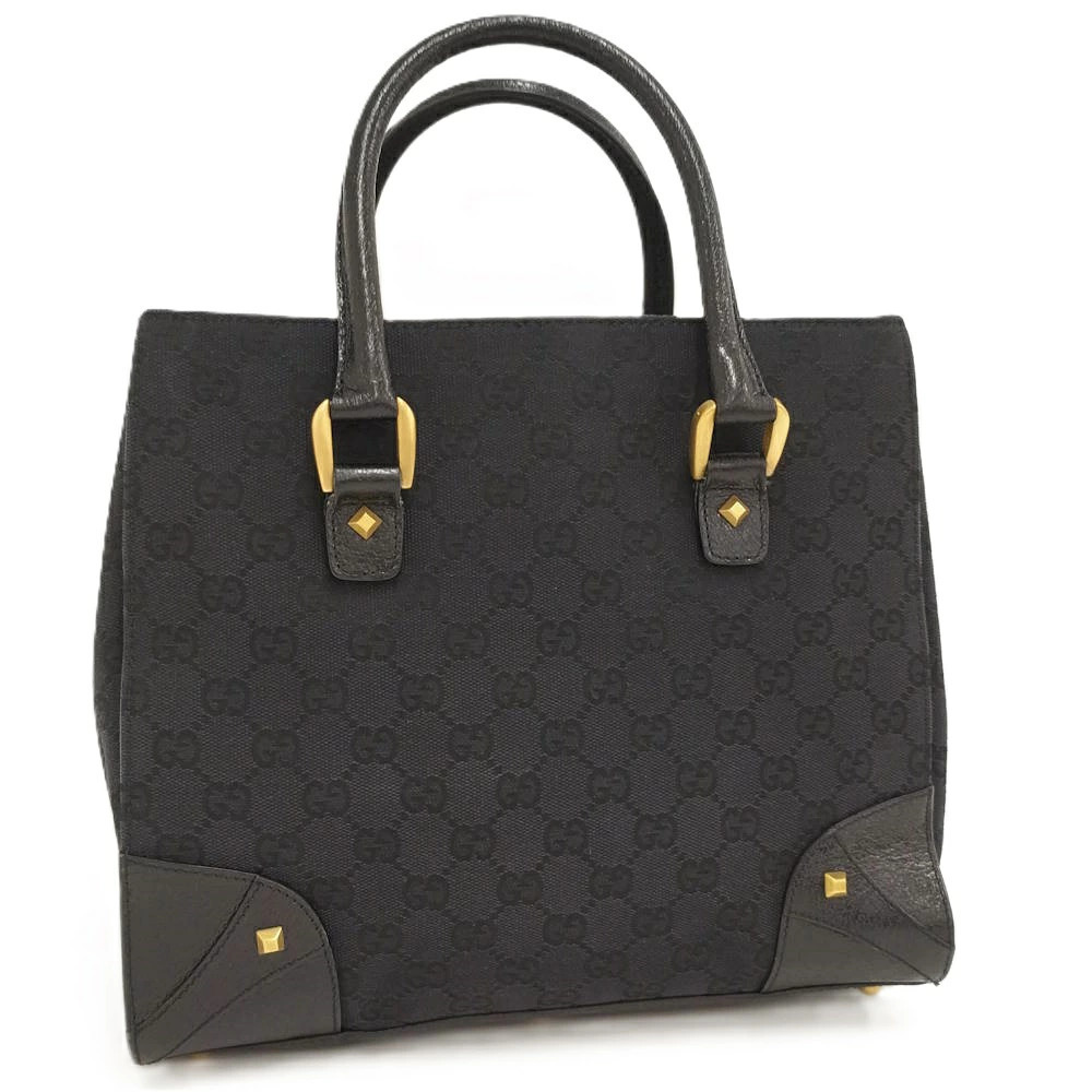 Gucci Nailhead GG canvas tote bag black monogram